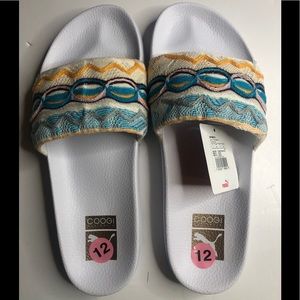 New Puma Coogi White Slides Size 12